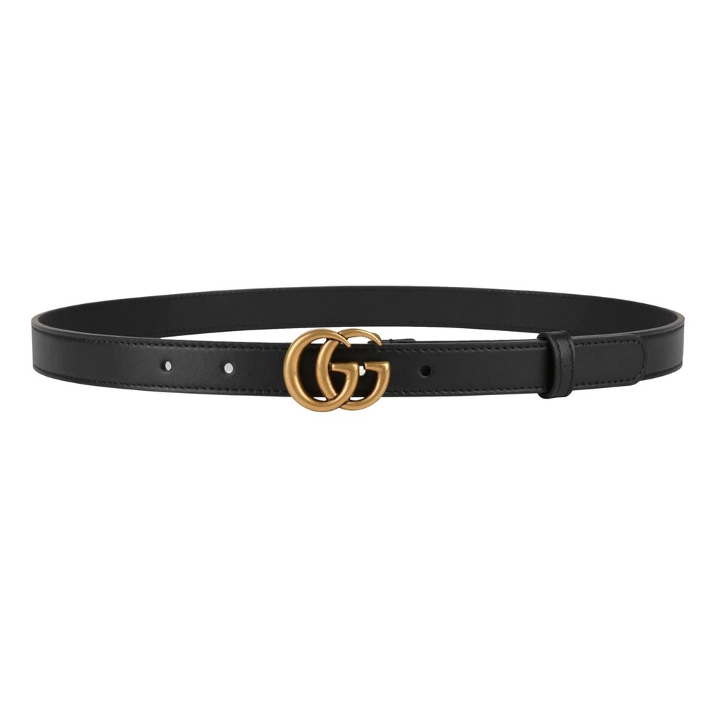 Women’s Black Slim Gucci Belt 100% authentic